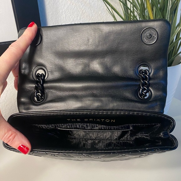 NWT Kurt Geiger Patent Leather Brixton Drench Bag - Picture 13 of 13